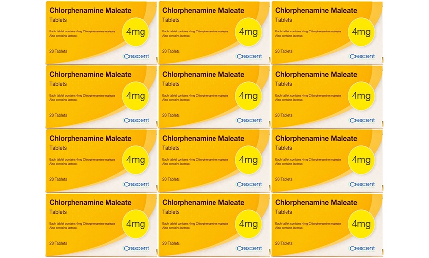 Image 3: Pack of 84, 168 or 336 Chlorphenamine Maleate 4 mg Tablets