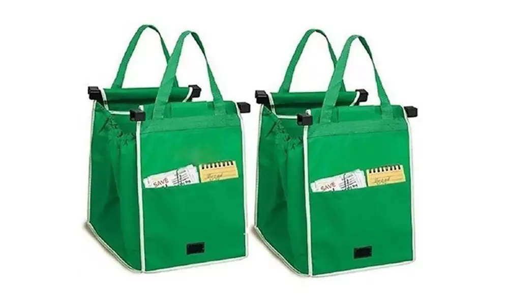 Uno o dos juegos de 2 bolsas de supermercado reutilizables - Primary Image