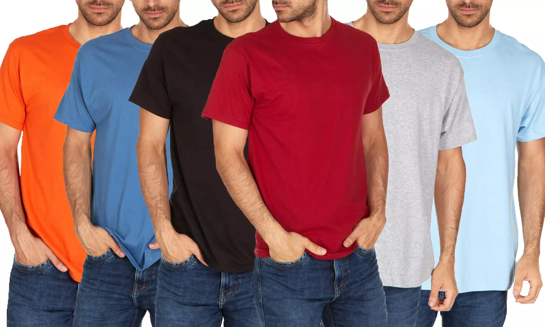 Hanes Men's Assorted Color Tees (6-Pack; S-3XL) - Primary Image