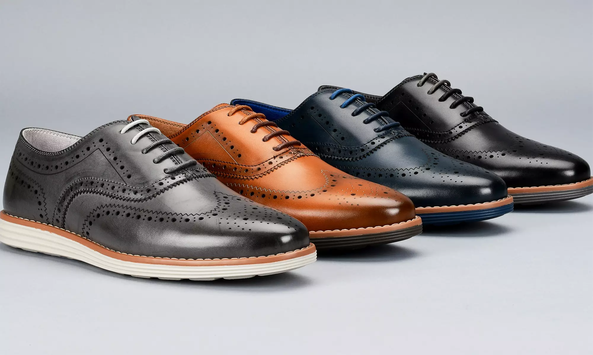 Harrison Men's Wingtip Casual Oxford Shoes - Primary Image