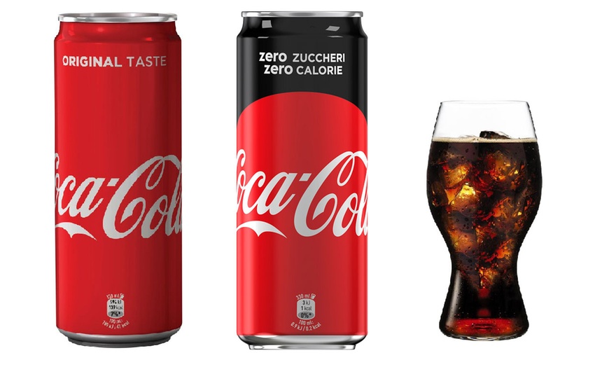 Image 1: 24 lattine di Coca Cola Classic o Zero