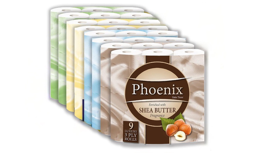 Image 1: 72 Rolls of Phoenix Quilted Two-Ply Soft White Toilet Paper
