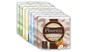  72 Rolls of Phoenix Quilted Two-Ply Soft White Toilet Paper 