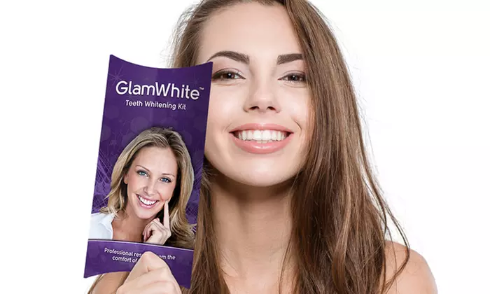 $12.99 for a Premium LED Home Teeth-Whitening Kit with Gel Refills for Life from Glam White ($175 Value) - Primary Image