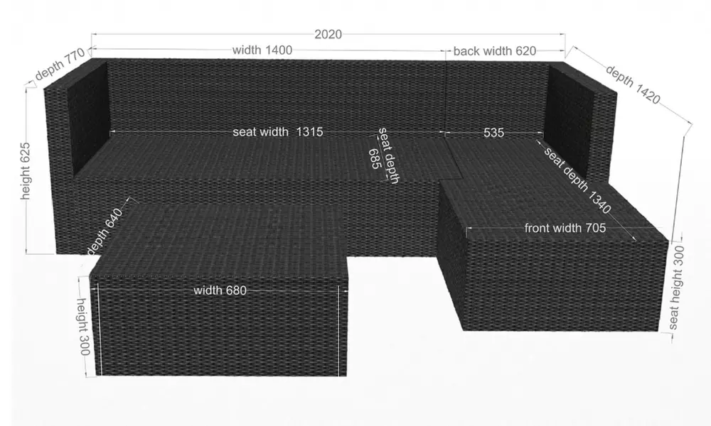 Salotto da giardino a 4 posti Lucine Kocoon Paris con spedizione gratuita - Image 7
