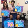 Image 1: Family Sip N Paint Fun at Blu Rose Art Bistro