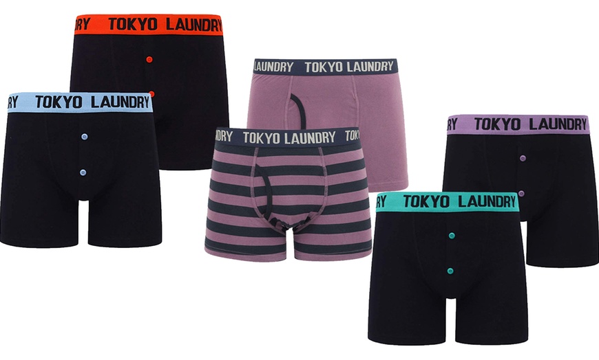 Image 1: Two-Pack of Tokyo Laundry Men's Stripe Print Boxers