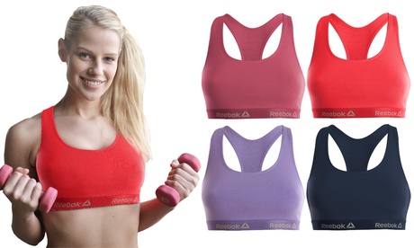 Pack de 4 brassières de sport en coton Reebok