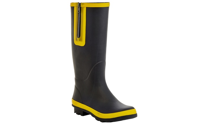 two tone rain boots