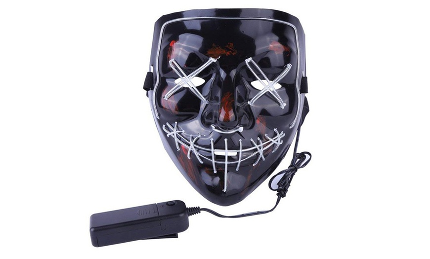 Image 25: Halloween LED Purge Mask Light Up Funny Masks