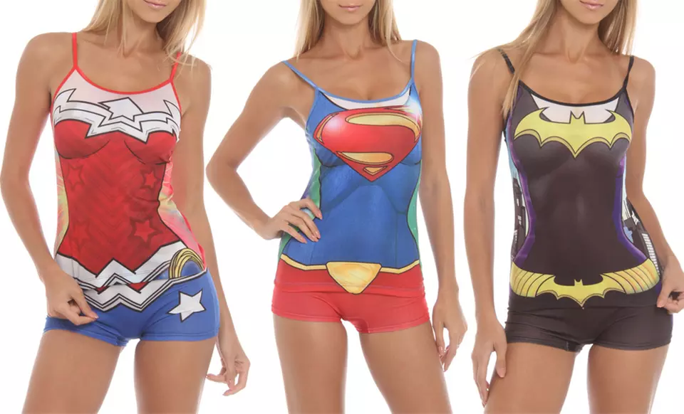Women's Undergirl & DC Comics Cami and Shorts PJ Set. Multiple Styles Available. Free Returns. - Primary Image