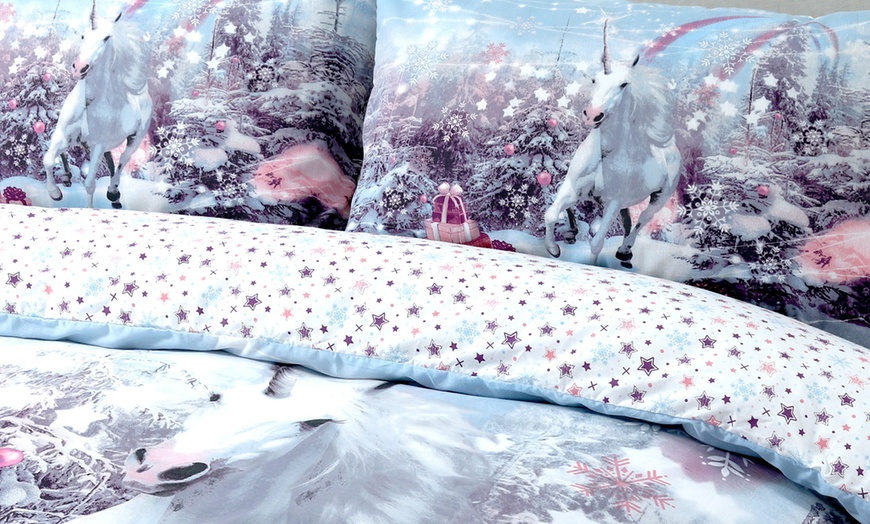 Image 4: Winter Sparkle Duvet Cover Set