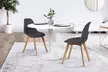 2 ou 4 chaises scandinaves Gaida en tissu - Second Medium
