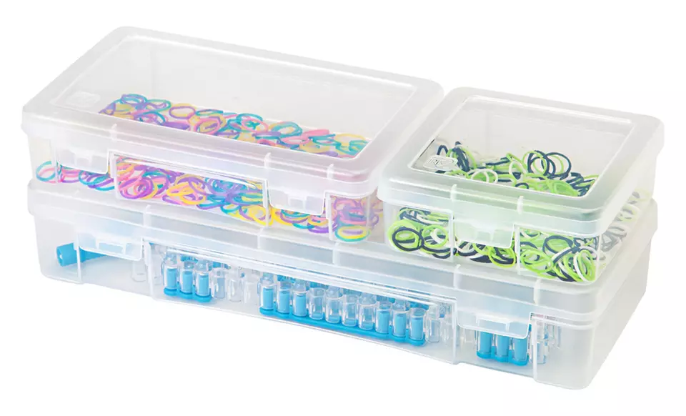 Set of Two Loom Band Three-Piece Storage Cases.﻿. Free Returns. - Primary Image