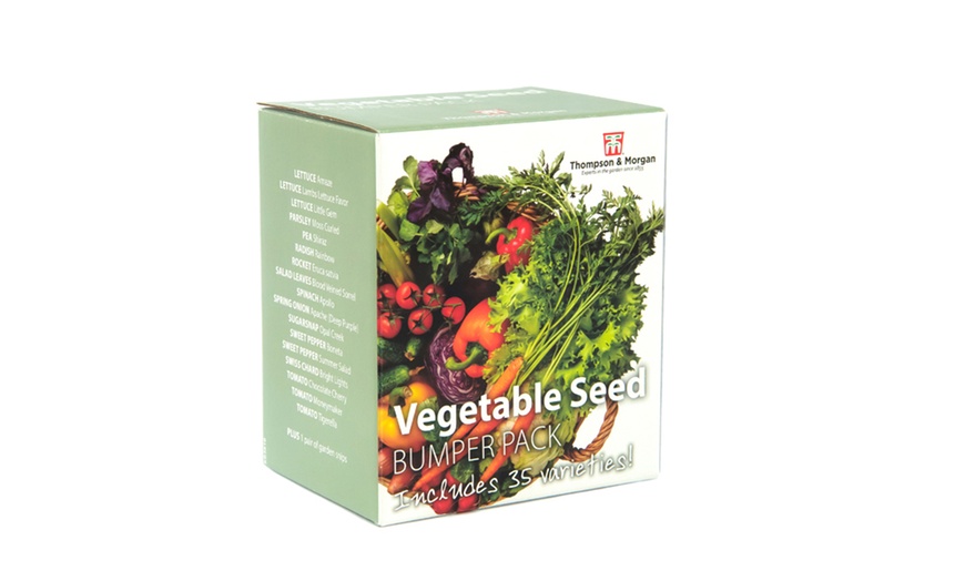 Image 2: Bumper 35-Pack Vegetable Seed Kit and Free Garden Snips