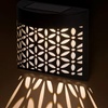 Image 13: Moroccan Solar Wall Lights - 4 Pack, Warm White LED