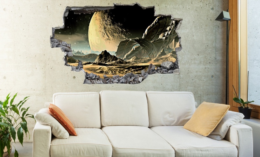 Image 16: 3D Broken Wall Sticker