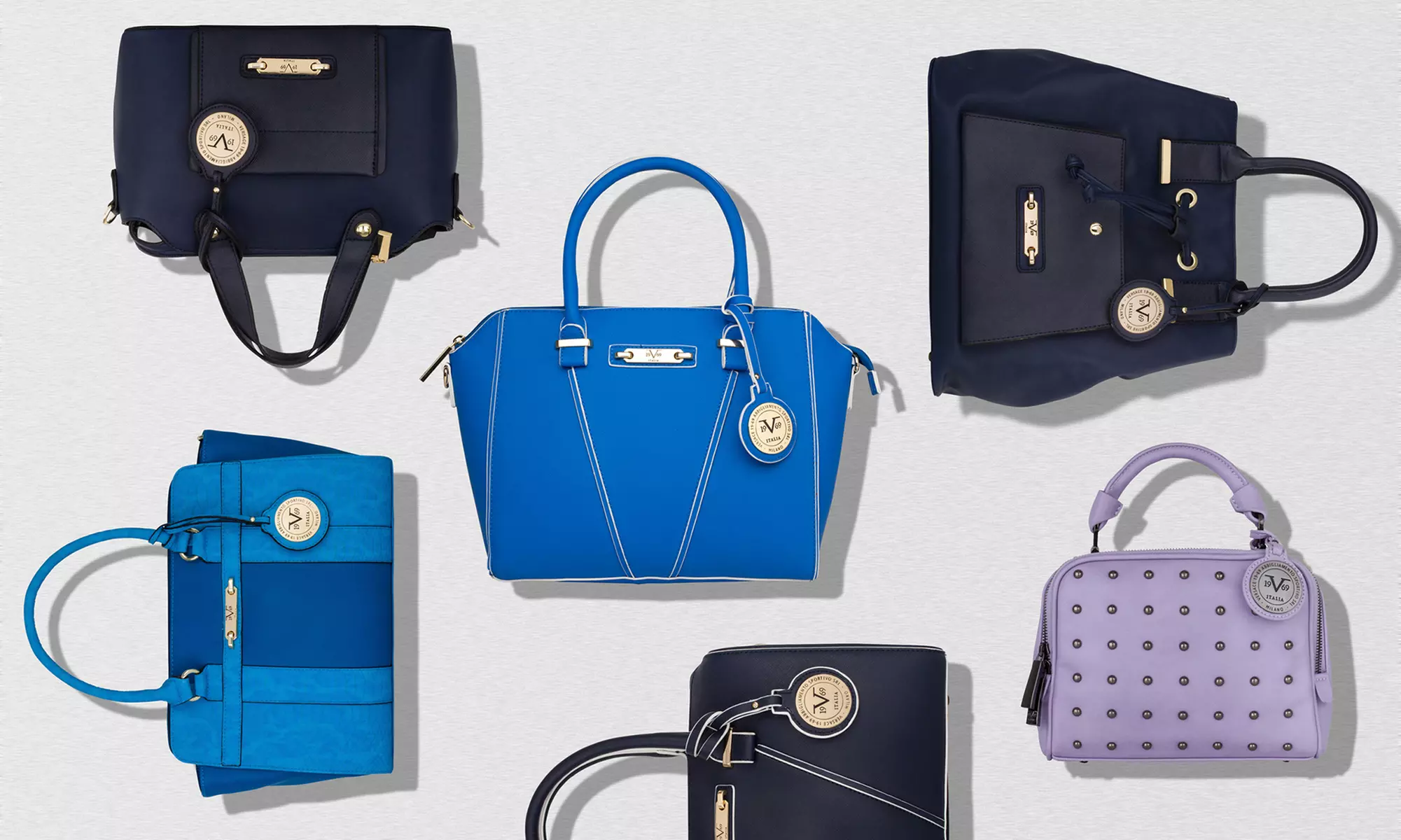 V1969 Italia 19.69 Abbigliamento Sportivo SRL Something Navy, Something Blue Handbags by Versace - Primary Image