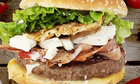 Menu burger con dolce e birra per 2 persone alla Birreria King Steakhouse (sconto 41%)