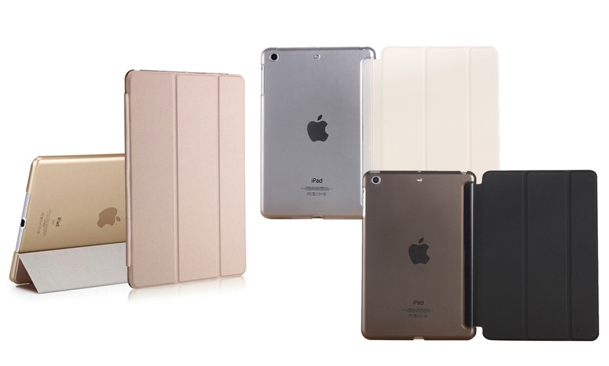 Image 1: Tri-Fold Case for Apple iPad