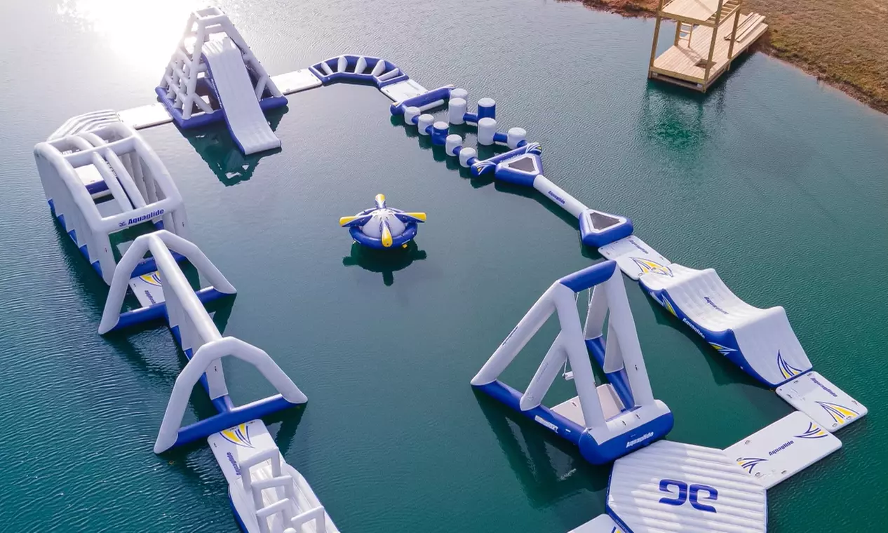 Enjoy an Aqua Park Adventure with One-Hour or All-Day Pass!