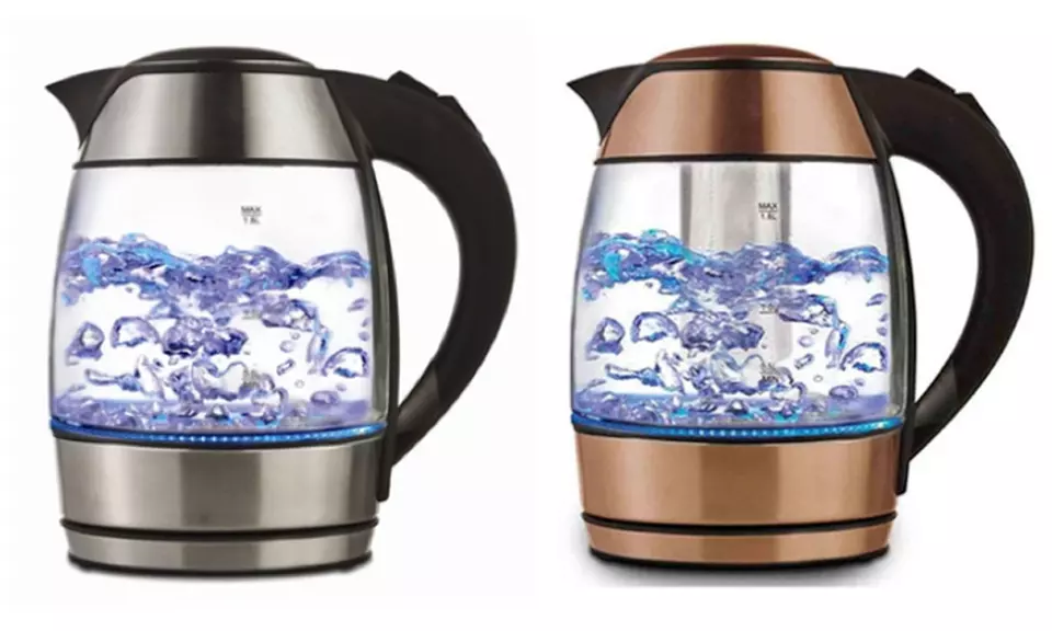 Brentwood Appliances Tempered Glass Electric Tea Kettle with Infuser - Primary Image
