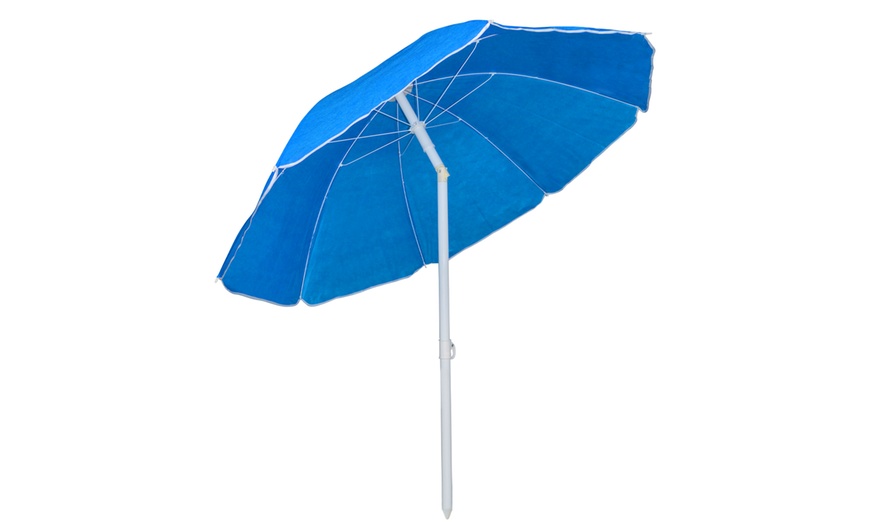 Image 6: Parasol de plage inclinable 150 cm de diamètre