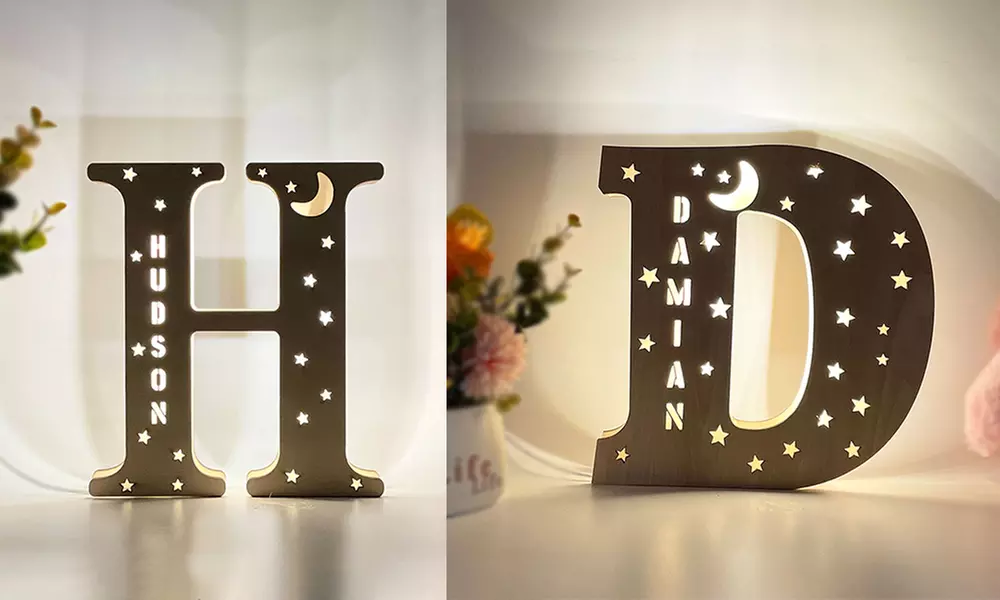 Personalisiertes Buchstaben-Licht