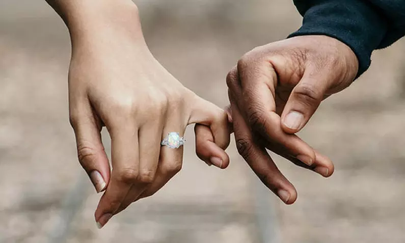 Fire Oval Opal Cushion Cut Engagement Ring For Women Girls Birthday Gift