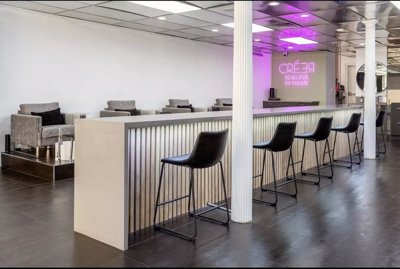 Up to 38% Off on Salon-Shellac/No-Chip Mani-Pedi at Salon Creer