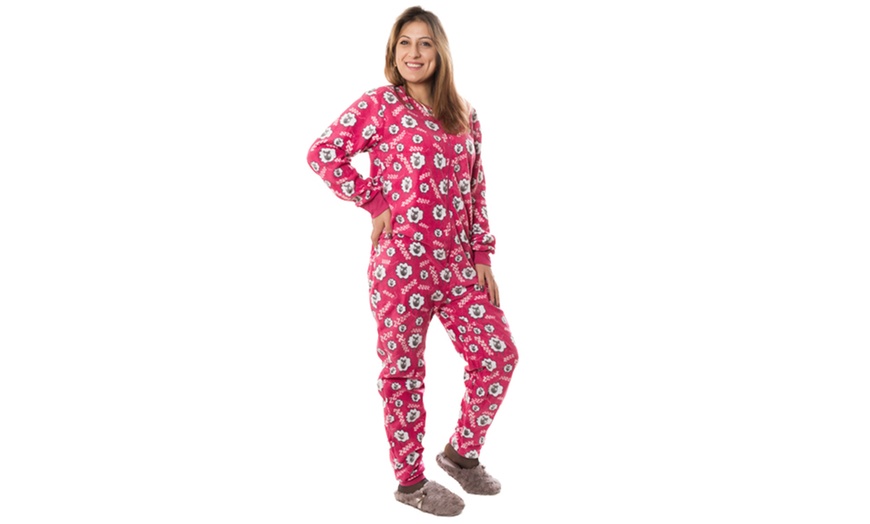 Image 9: Women's Fleece Onesie