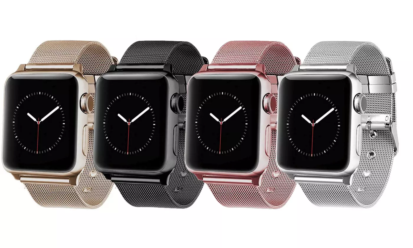 Stainless Steel Classic-Buckle Replacement Band for Apple Watch - Primary Image