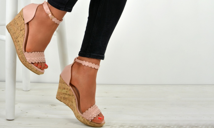 Image 16: Women's Cork Wedges