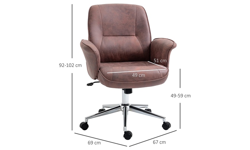 Image 6: Vinsetto Mid-Back Office Chair