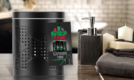 1 à 4 lots contenant 2 gels douche et 2 déodorants de la marque Lynx, collection Mini Tin Africa