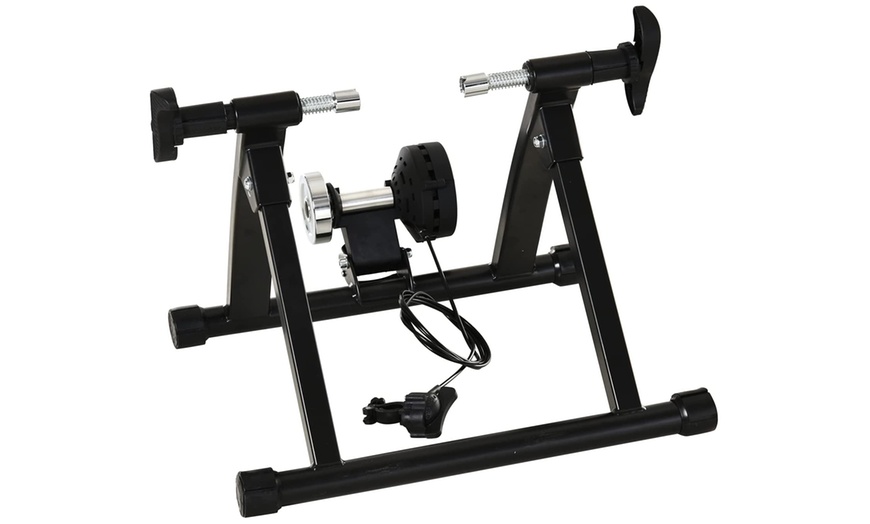 Image 17: HomCom Bike Trainer