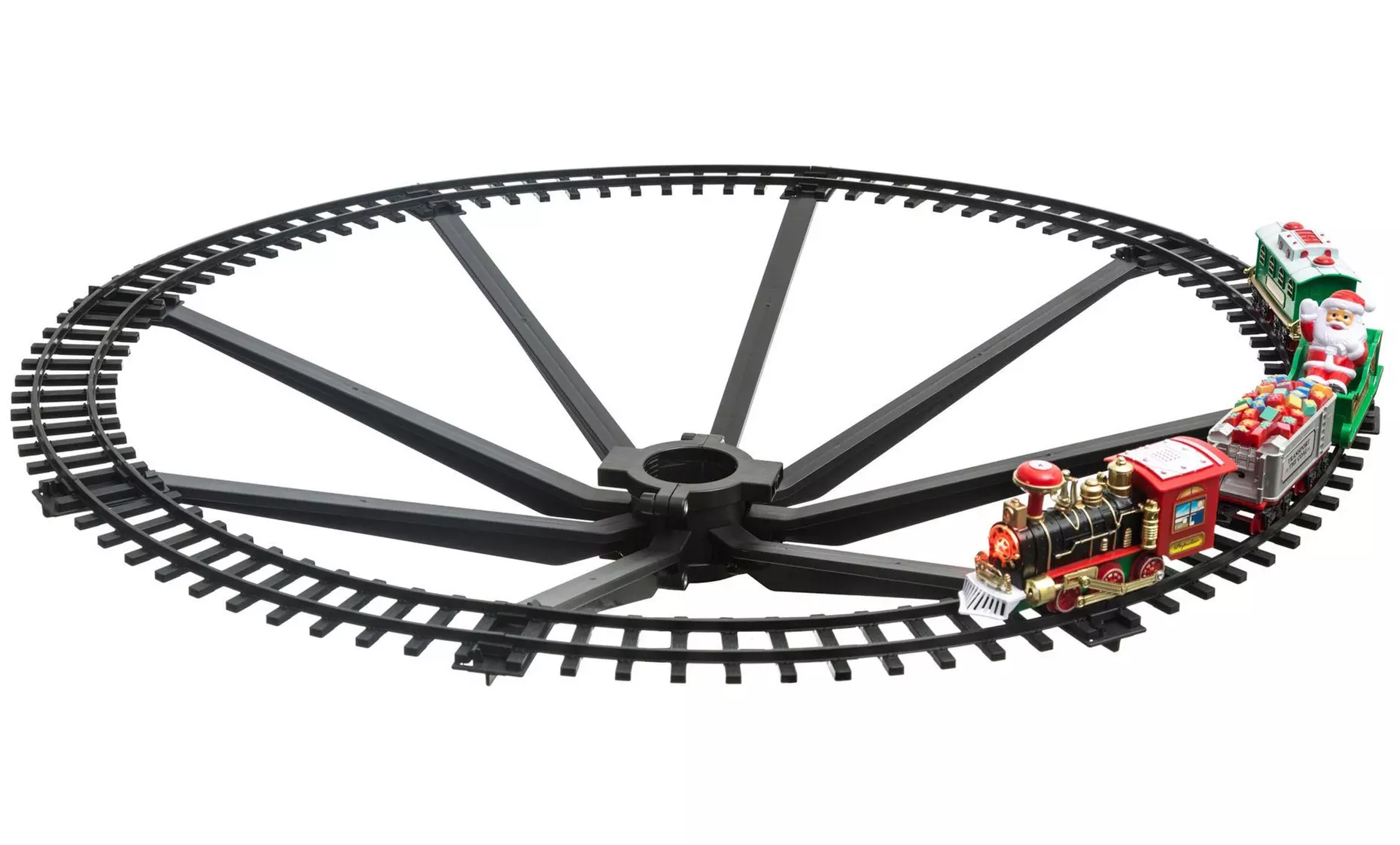 Train électrique pour sapin de Noël, diamètre de 89 cm