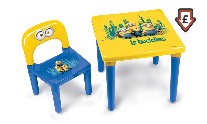 Image 1: Minion Table Chair Set