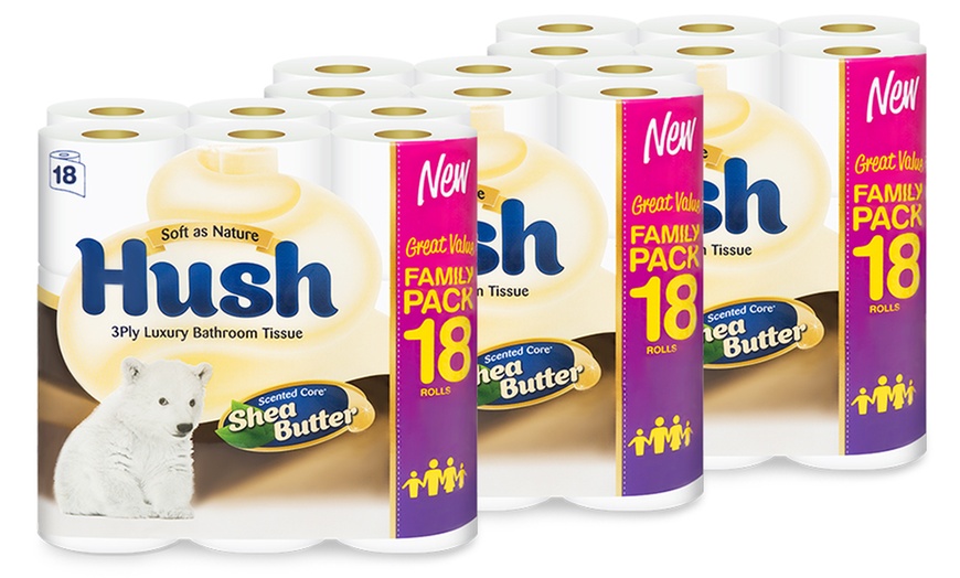 Image 3: 54 Hush Three-Ply Toilet Rolls
