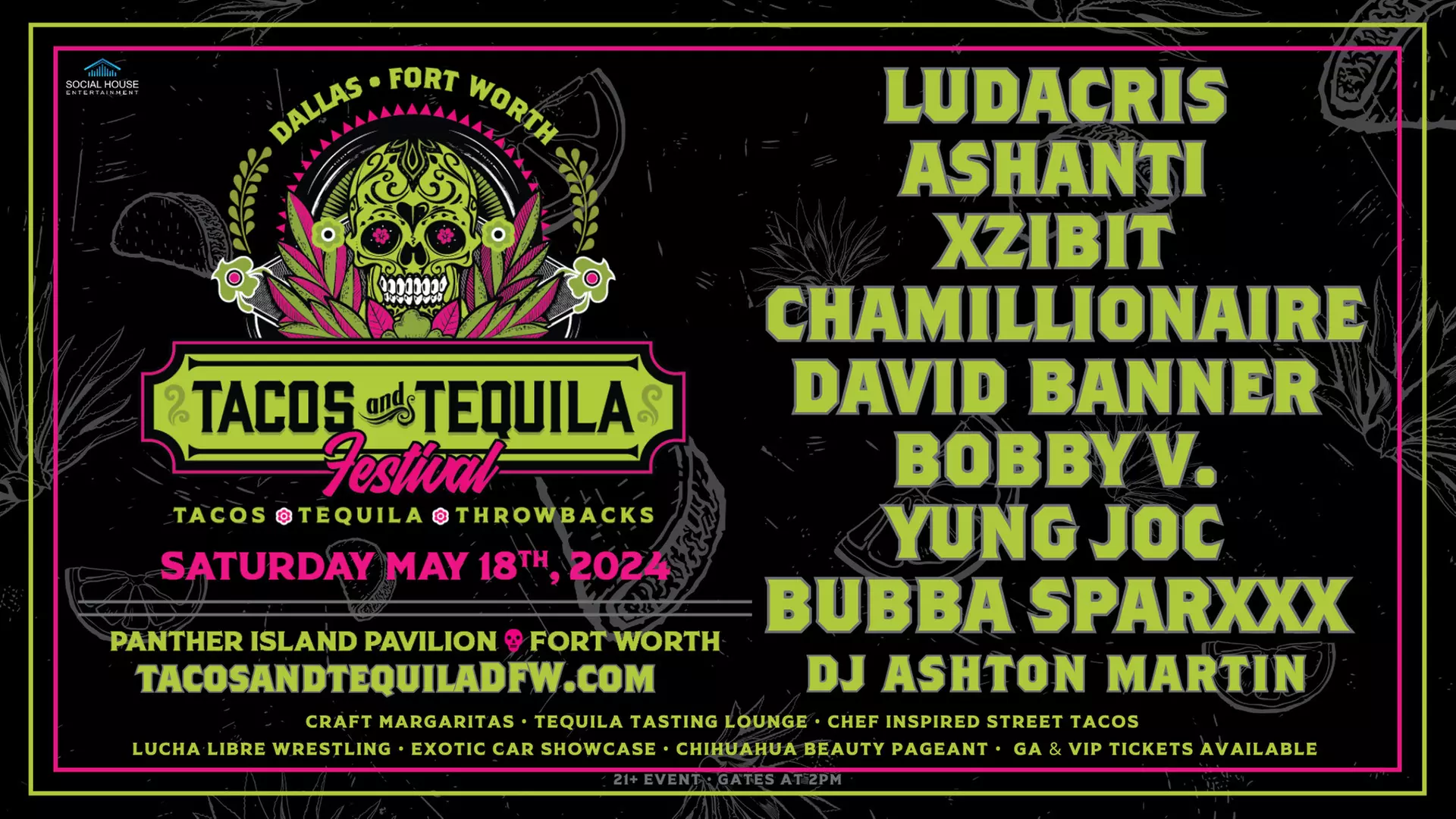 Up to 50% Off on Music Festival - Tacos, Tequila, and Throwbacks! Ludacris, Ashanti and more! - Primary Image