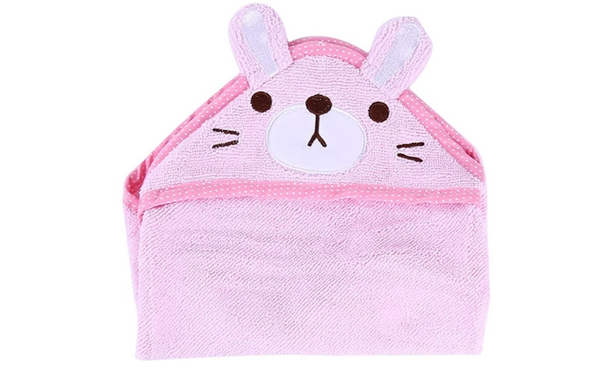 Image 10: Cartoon Hooded Towel for Pets