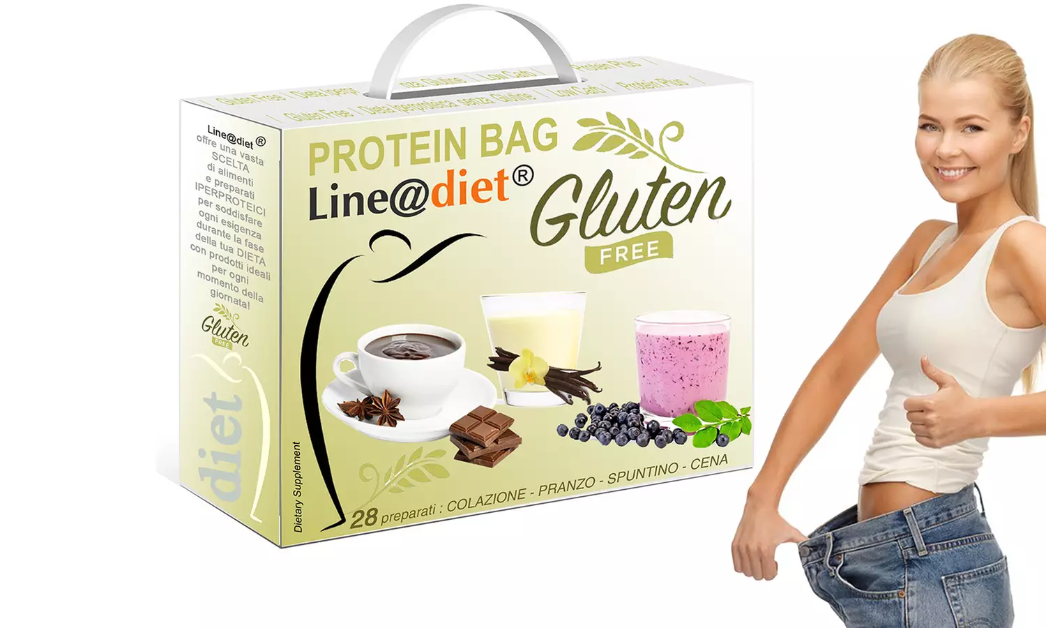 Line@Diet: cure de 7 jours repas protéinés sans Gluten - Primary Image