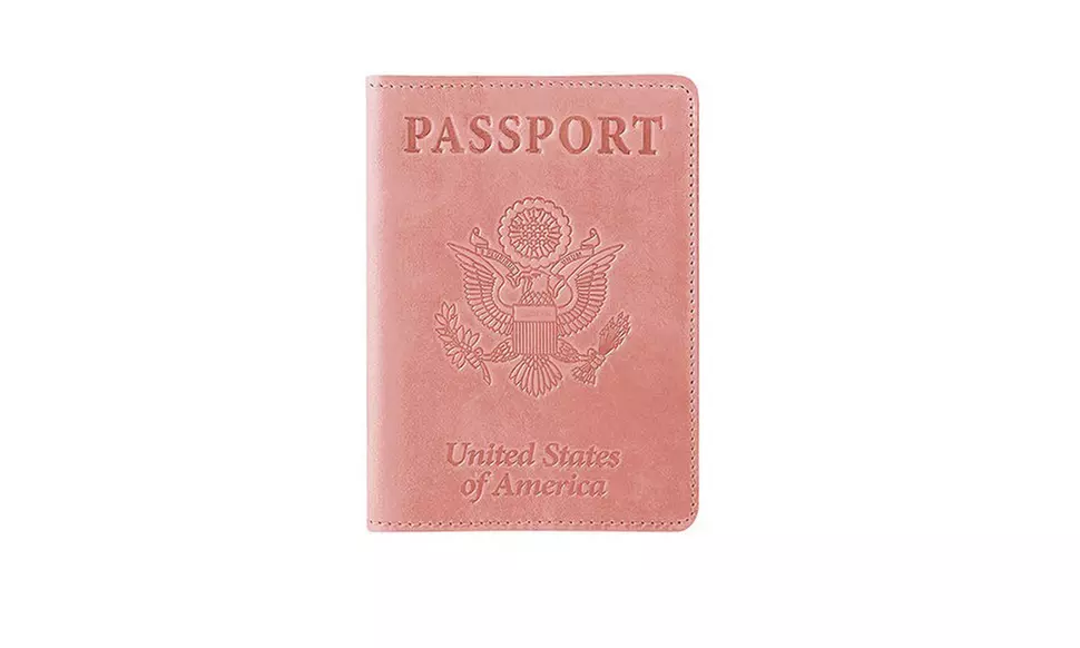 RFID Travel Wallet with Card Slot Faux Leather Passport Case Vaccine Card Holder