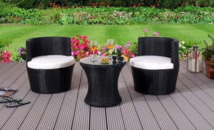 Bahama Outdoor Rattan-Effect Furniture Set with Optional Cover