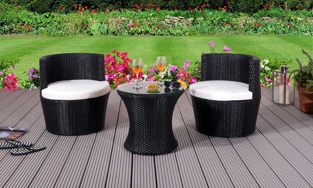 Bahama Rattan Patio Balcony Set