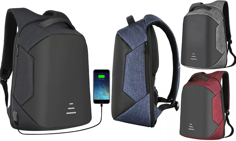 One or Two Anti-Theft Backpacks with Optional Cable - Primary Image