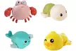 4-Pack Kid's Wind-up Pool Bath Toy Set in Assorted Colours - Image 2