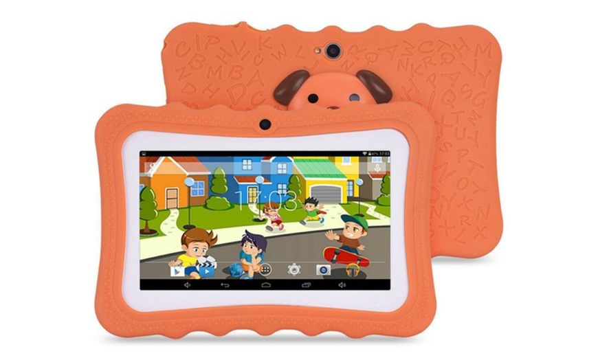 Image 3: Kids' Educational Tablet with Protective Sleeve