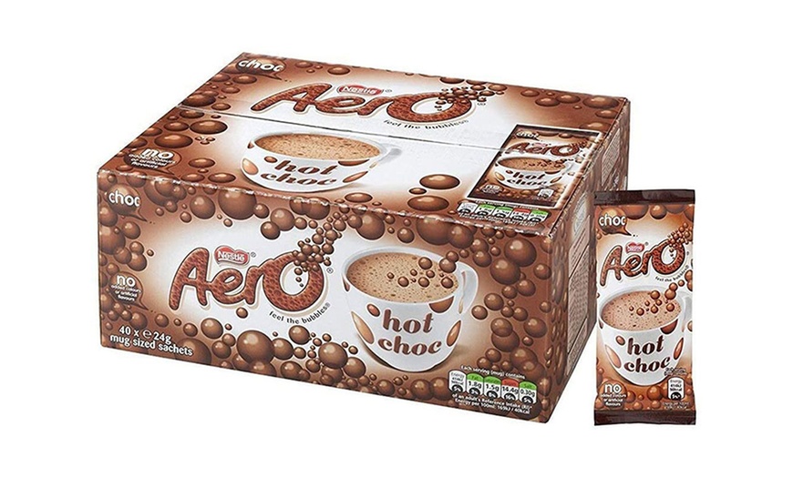 Image 1: Nestle Aero Instant Hot Chocolate 40 Sachets