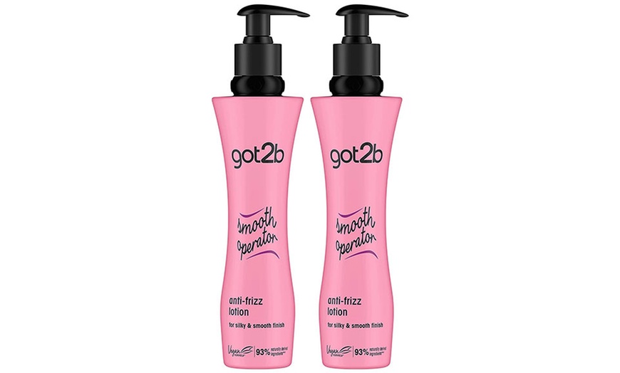 Image 3: One, Two or Three Schwarzkopf Got2b Anti-Frizz Hair Lotions 200ml